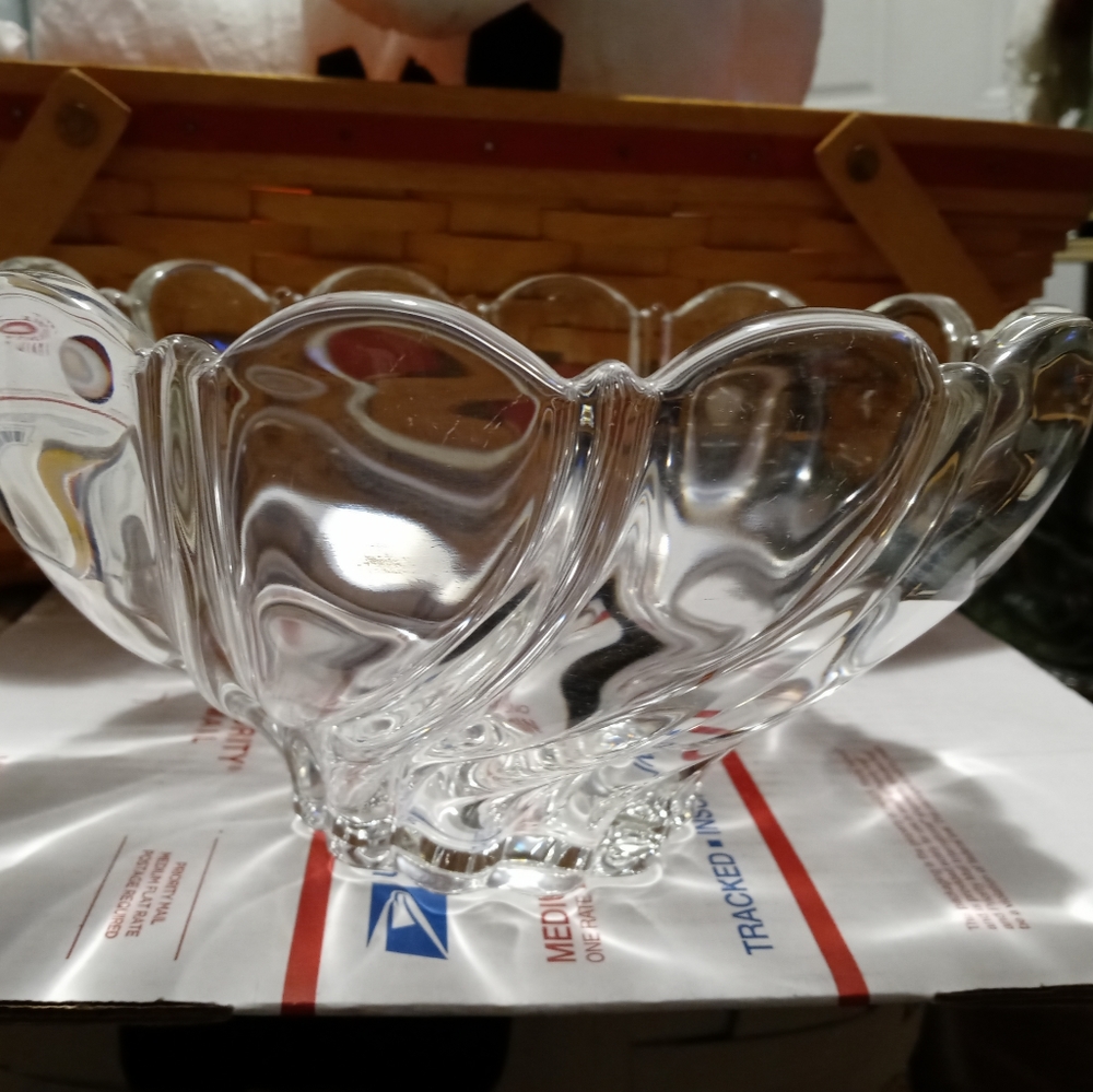 🌄🏯VINTAGE MIKASA CRYSTAL BOWL🗻